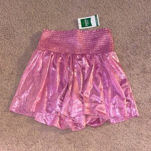 Pants store queen of sparkles flowy shorts in color blush